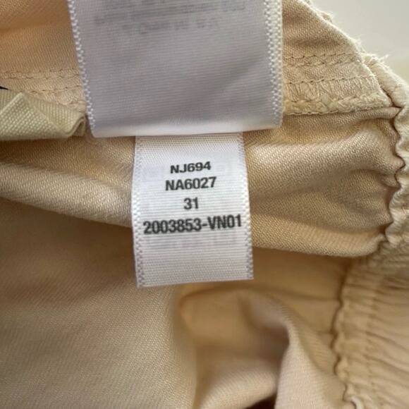 Madewell Pull-on Paperbag Utility Shorts: Garment-Dyed  Vintage Linen - Size 31 - Picture 12 of 14